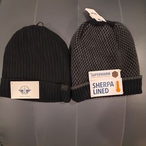 NWT 2 Dockers Sherpa Lined Beanies Firm Price